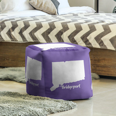 Upholstered Polyester Blend Cube