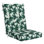 Coussins de dossier extérieurs à fermeture à glissière 24,5 x 20,1 pouces résistants à l'eau et à la décoloration pour meubles de patio, chaises de salle à manger et canapés modulaires (feuilles de palmier)