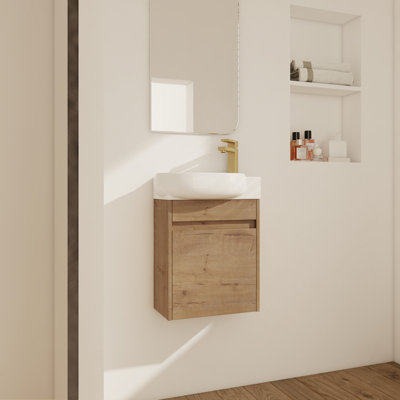 Petit meuble-lavabo avec technologie Soft Clos