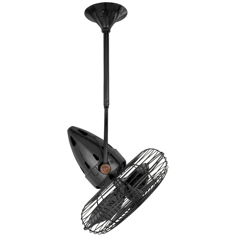 13" Jarold 3 Blade Ceiling Fan, Black Nickel