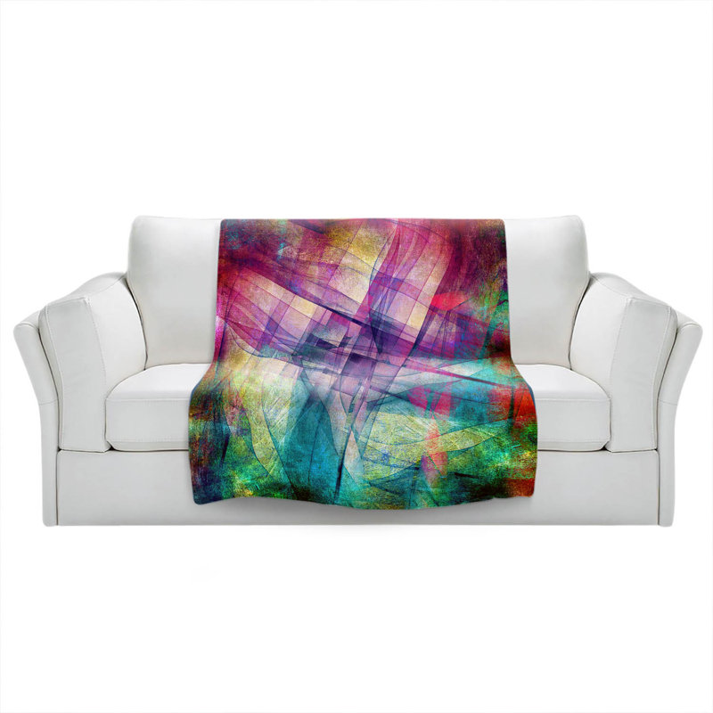 Hand Woven Throw Blanket, 68" x 80"
