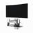 Floating Shelf, 2 Tier-Shelf Wall Unit With Cable Management
