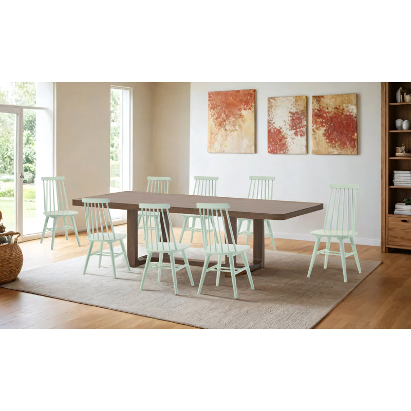 Ensemble de 8 chaises d'appoint Alvie, Menthe douce, 8