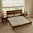  Acacia Aurora Premium Solid Wood Platform Bed Frame and High Headboard, Queen Bed Frame with Headboard Included, Mid Century Modern Bed Frame-82628788-82628789