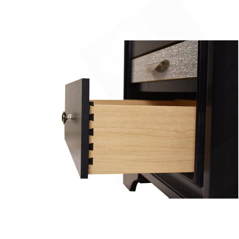 Commode 5 tiroirs Matrix, Noir