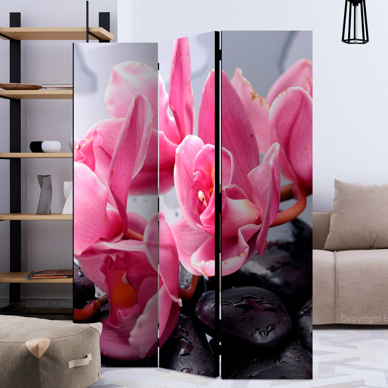 Kurken 172cm H Solid Wood Folding Room Divider, 3