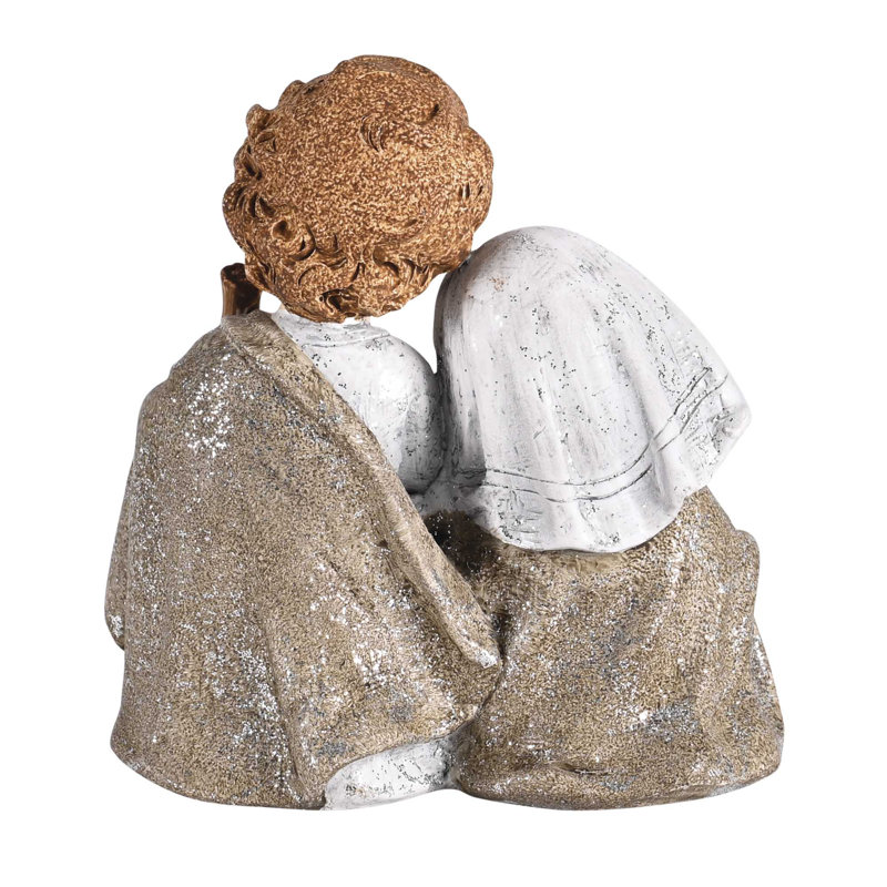 Crèche de Noël Nativité patinée 4,25H