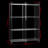 3-Tier Acrylic Bookshelf, Display Storage Organizer
