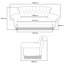 Répliques de canapé 3 places Friends Central Perk Coffee Shop | 90 X 41 X 43 pouces
