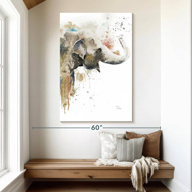 Brampt Water Elephant, 51" H x 34" W