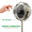 OVENTE 6" Lighted Makeup Mirror with 1X/7X Magnification, Cordless Tabletop Mount Vanity Round Mirror with 360° Swivel Design and Double Sided Cool Tone LED Ring Light, Nickel Brushed MLT60BR1X7X-705457738