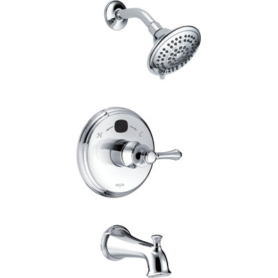 Tub and Shower Faucet with Monitor
