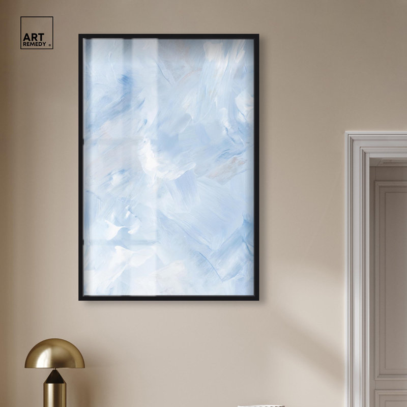 Art mural bleu apaisant Aqua Dreamscape III par Art Remedy, H 46 po x l 31 po, Noir