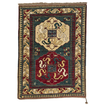 Kazak One-of-a-Kind 5' x 6' Hand Knotted Area Rug