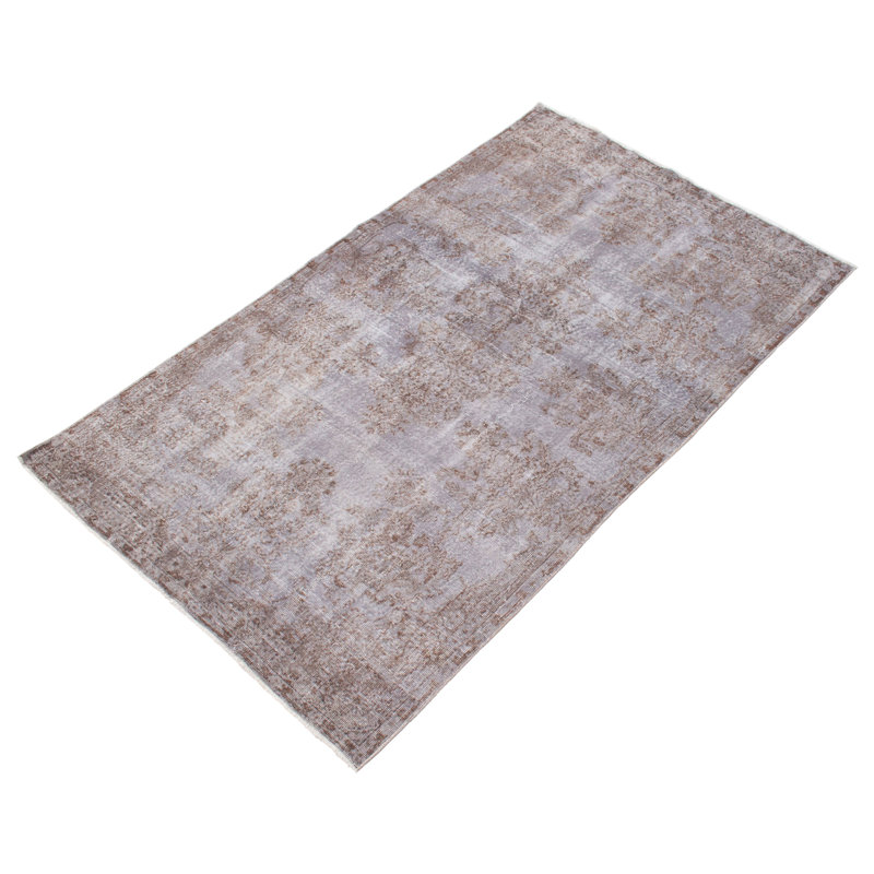 Oiva One-of-a-Kind 5'5" X 9'5" 2000s Wool Area Rug in Grey