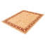 Tapis beige en laine noué à la main de conception unique 8 pi x 9 pi 8 po New Age