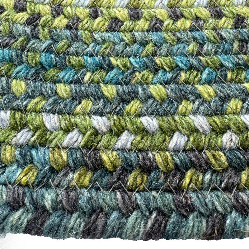 Blue Ridge_Multi Green_0298CS, Round 5'6" x 5'6"