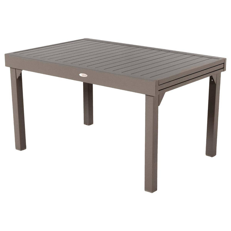 Antonioni Rectangular Extendable Outdoor Dining Table - 135 cm W 90 cm D, Tonka