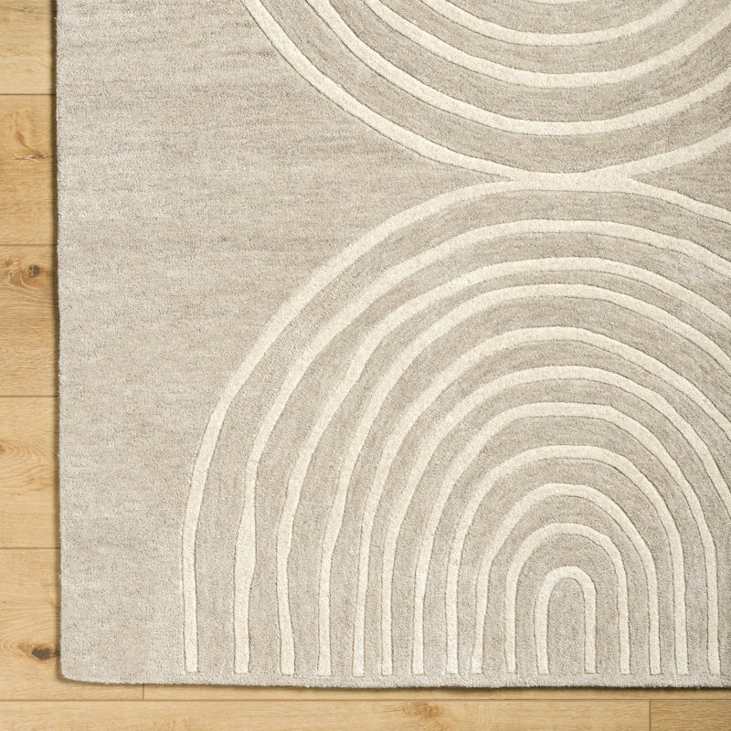 Tapis rectangulaire en laine Makinze, Rectangle 2 pi x 3 pi