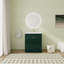 Meuble-lavabo sur pied simple de 30 po avec comptoir en résine-684475620