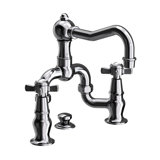 Chesterfield Bathroom Bridge Faucet with Drain Assembly