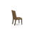 5 Piece Dining Room Table Set Includes a Rectangle Kitchen Table with Butterfly Leaf and 4 Brown Linen Fabric Parson Chairs, Mahogany-1818010294