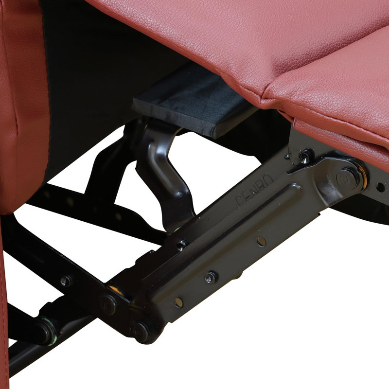 Fauteuil inclinable manuel en cuir, Red