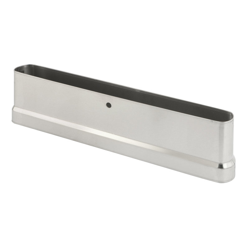 Sabot de pilastre, s'adapte aux pilastres, fabrication en acier inoxydable, extrémité ovale (paquet simple)