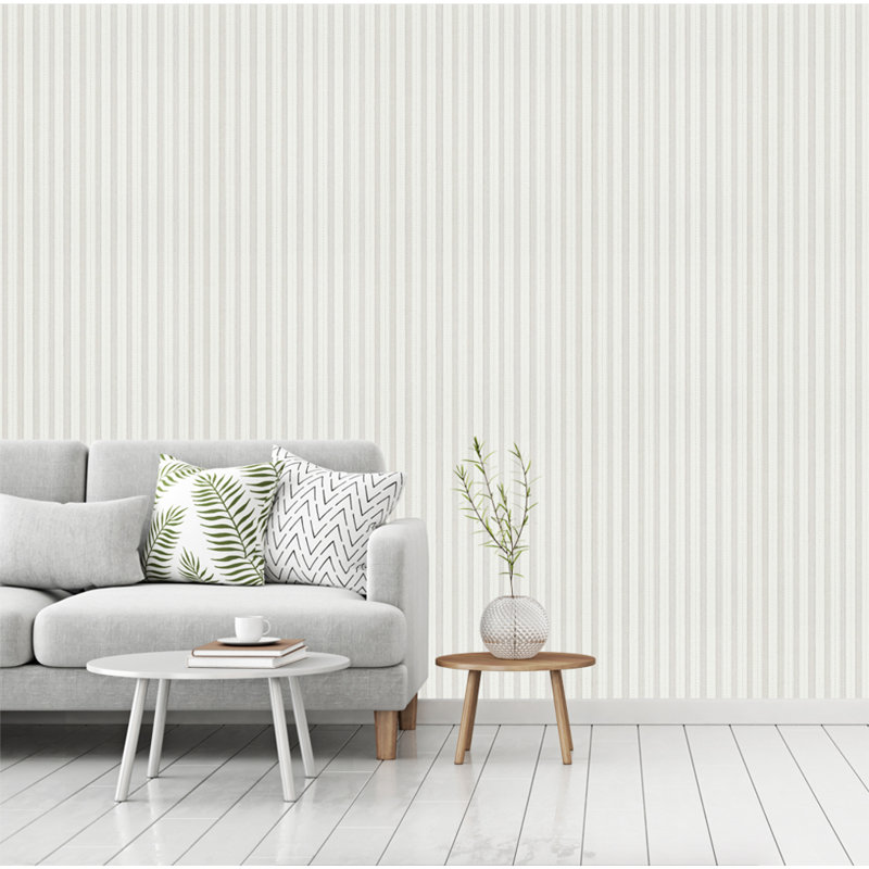 Angastina 10.05m x 53cm Matte Paste the Wall Wallpaper Roll, Grey