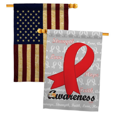 Double Sided 40'' H x 28'' W Polyester House Flag