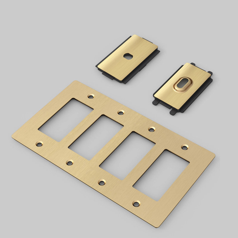 4G Plate / Non-Logo, Brass