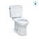 Drake® 1.28 GPF Water Efficient Round Two-Piece Toilet with Tornado Flush (Seat Not Included)