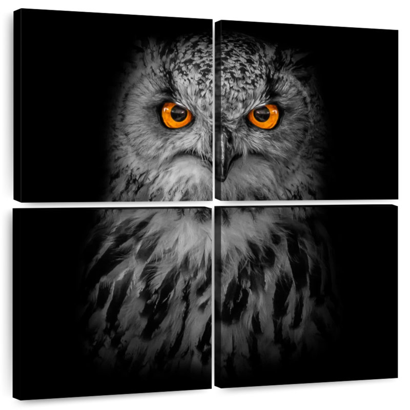 Brampt Intense Eagle Owl, 74" H x 74" W