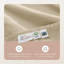Draps 100% coton biologique pour lit simple - les draps certifiés GOTS avec un tissage en satin respirant et douillet profond se rendent plus doux à chaque lavage - ensemble de luxe 3 pièces (Dune, simple TG)-117278033-117278036