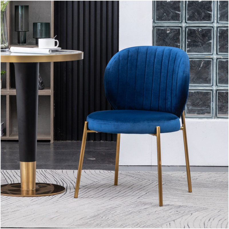 Chaise de salle à manger Amoa, Bleu