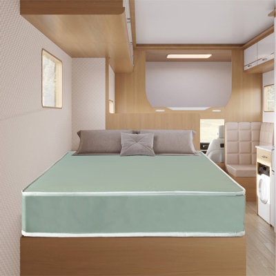 10-Inch High-Density Foam Vinyl RV Mattress Replacement, Medium Firm, Camper Vans, Full