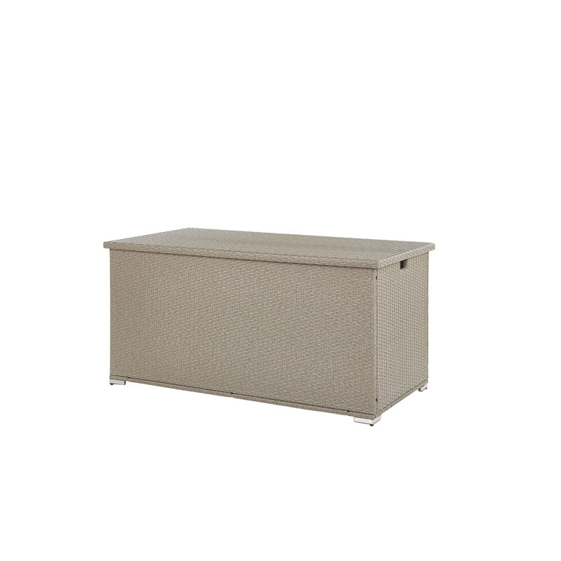 Rebrilliant Wicker Decorative Bin, Taupe