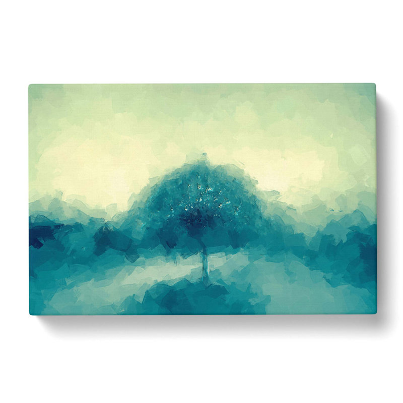 Jazz Tree In Abstract - Wrapped Canvas Painting, 35cm H x 50cm W x 3cm D