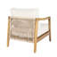 Chaises longues confort pour terrasse, sièges de terrasse modernes en corde de bois d'acacia