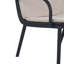 Ensemble de conversation d'extérieur 3 pièces PP, cadre noir avec coussin beige (2 fauteuils club et 1 causeuse)-822531665-822531664