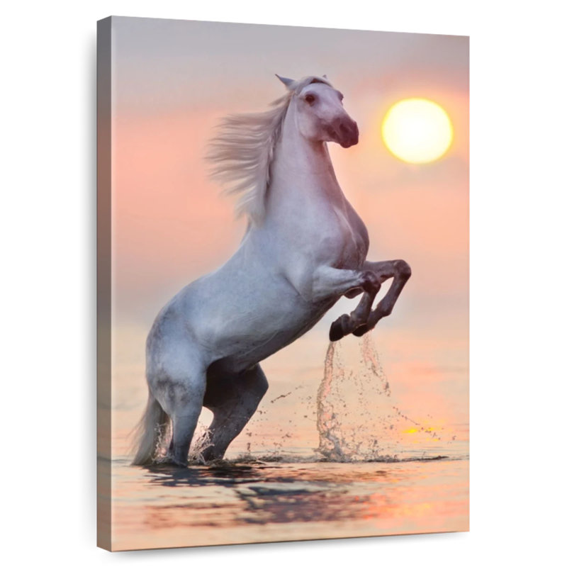 Brampt Horse Rearing, 36" H x 24" W