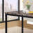 Faux Marble Top Metal Frame Dinette Table-242587322-242235521