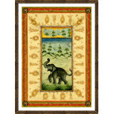 Elephant At Play In Landscape Giclee Print by Soicher Marin Archives