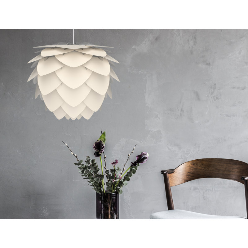 Aluvia 1 - Light Single Pendant, 18.9" H x 23.3" W, White, White
