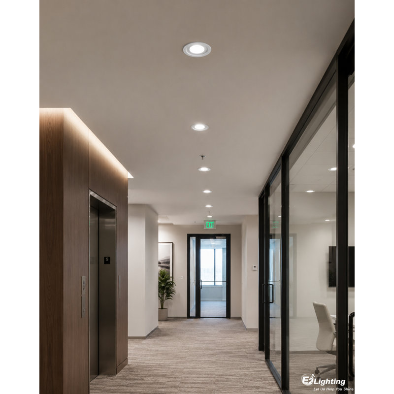 **E2 Lighting Gen 2 Slim LED Downlight with Emergency Battery Backup | 2-Pack | 4" | 9W | Dimmable | 5CCT Tunable
