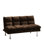 - Based Microfiber Contemporary Futon Bed In Dark Brown, Extra Support For Modification, 67 Inches Brown With Legs And That Transforms To Bed, Width