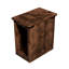 Table de chevet rustique 14 po, finition whisky vieilli, bois massif, sans assemblage, finition décorative de style chalet 14 po, style