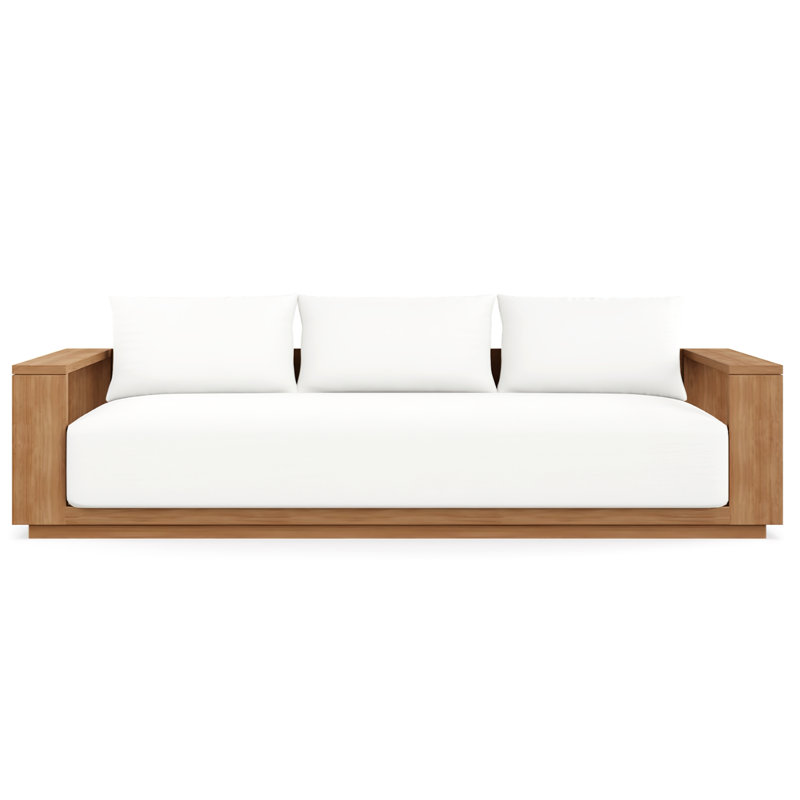 Beja Luxe Sofa - Silver, White