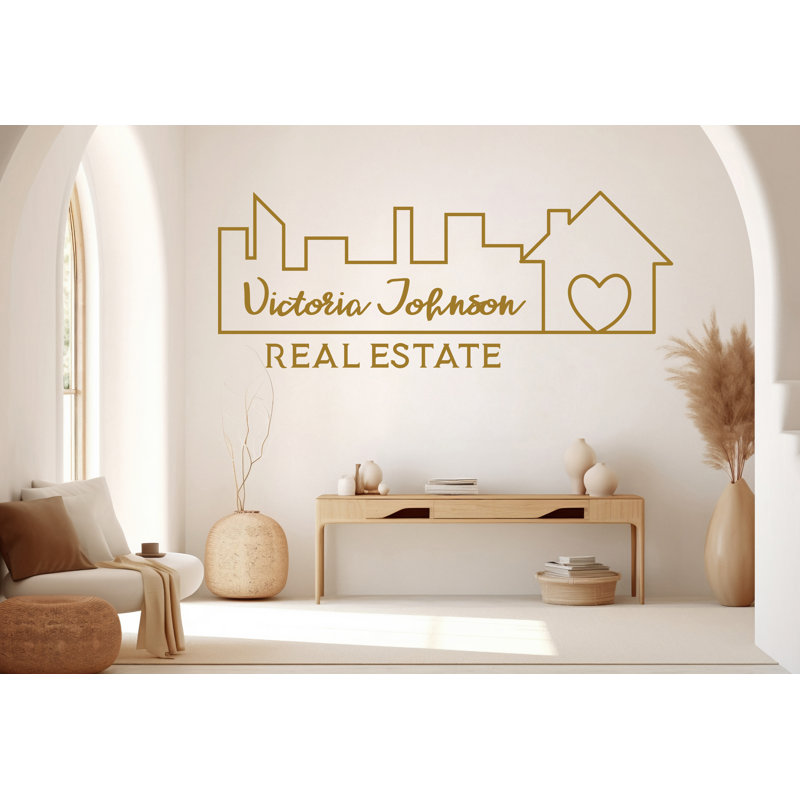 Real Estate Wall Decor Office Decal Wall Relator Business Worker Real Estate Office Décoration Motivation Autocollants Murale Cadeau Unique