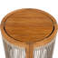 Ensemble de conversation d'extérieur en acacia 3 pièces Solvara-115192361